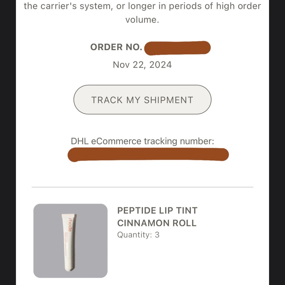 Rhode CINNAMON peptide lip tint 🤎